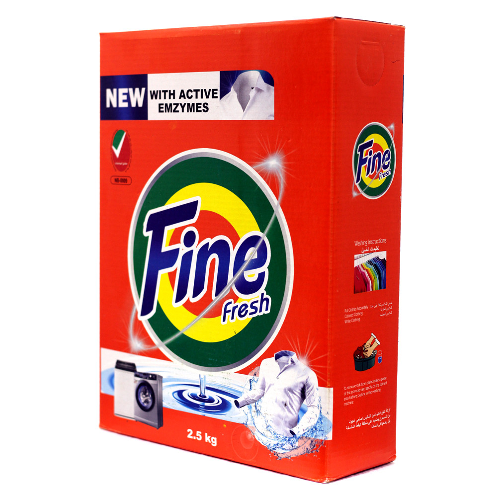 DETERGENT POWDER FINE FRESH 2.5 KG