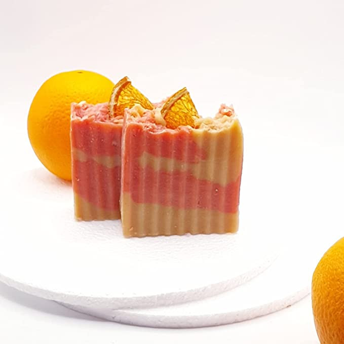 Viktoriya Soap 1PCS Elements Vitamin C Soap, Orange Vitamin C Handmade Soap, Natural Organic Soap with 99% Vitamin C, Face & Body Exfoliate Moisturizing Carefor Deeply Cleanses and Nourishes Skin 95gm