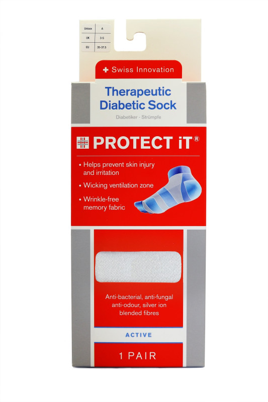 PROTECT IT THERAPEUTIC DIABETIC SOCK- ACTIVE
