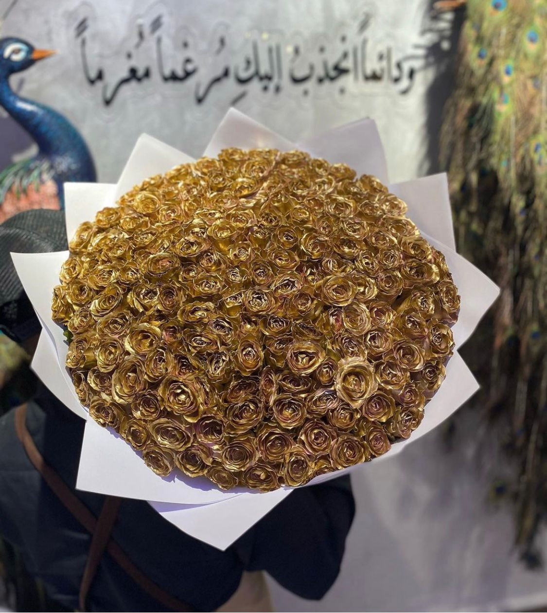 150 Golden Roses Bouquet