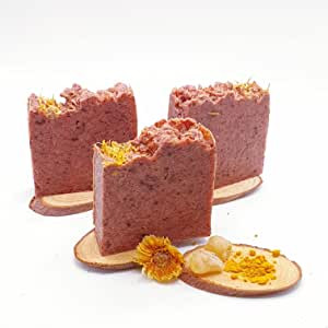 Viktoriya Soap Naturals Turmeric Soap 1 Pack – Natural Handmade Cruelty Free & Non-GMO – Relaxing Aroma, Rejuvenate skin and Hair 95gm