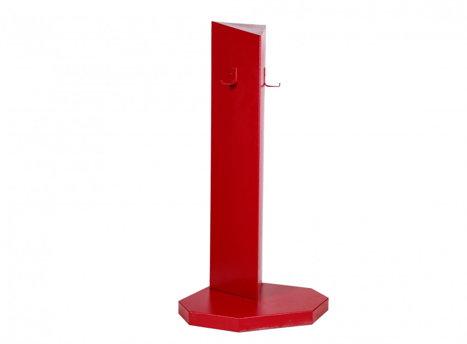 RED POWDER COATED TRIANGLE FIRE EXTINGUISHER STAND