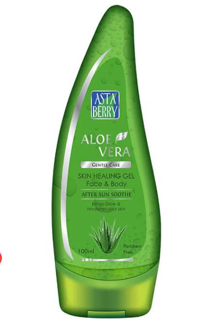 Asta Berry Aleo Vera Gentle Care Skin Healthing Gel face and Body 100 ml