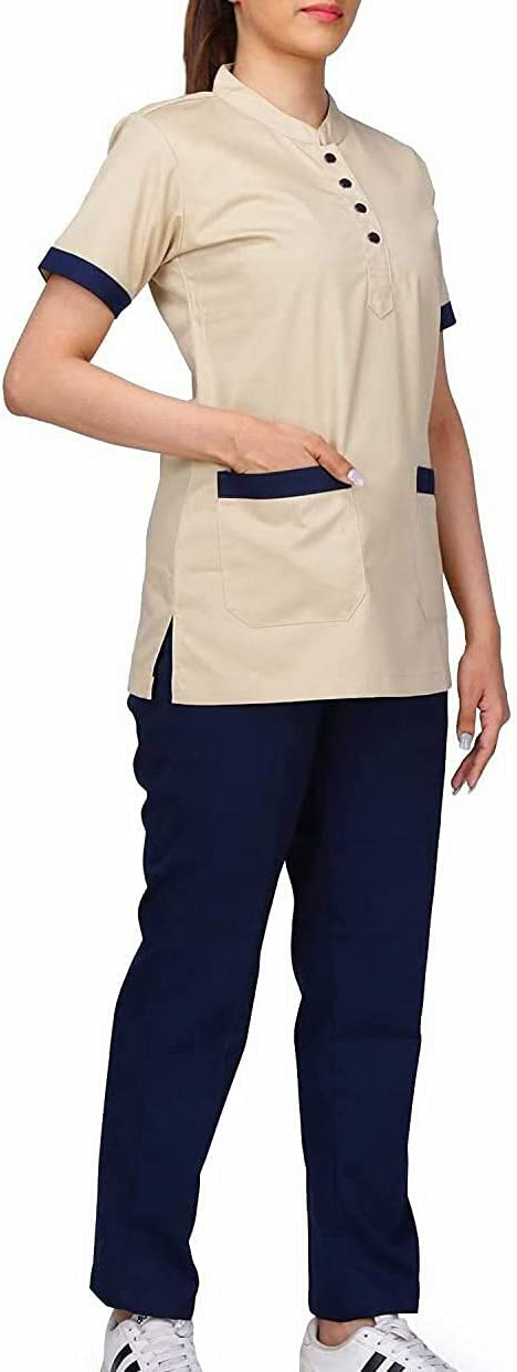 LCT Housemaid Uniform, Maid & Nanny Scrub Suit Set by LCT Uniforms - Large