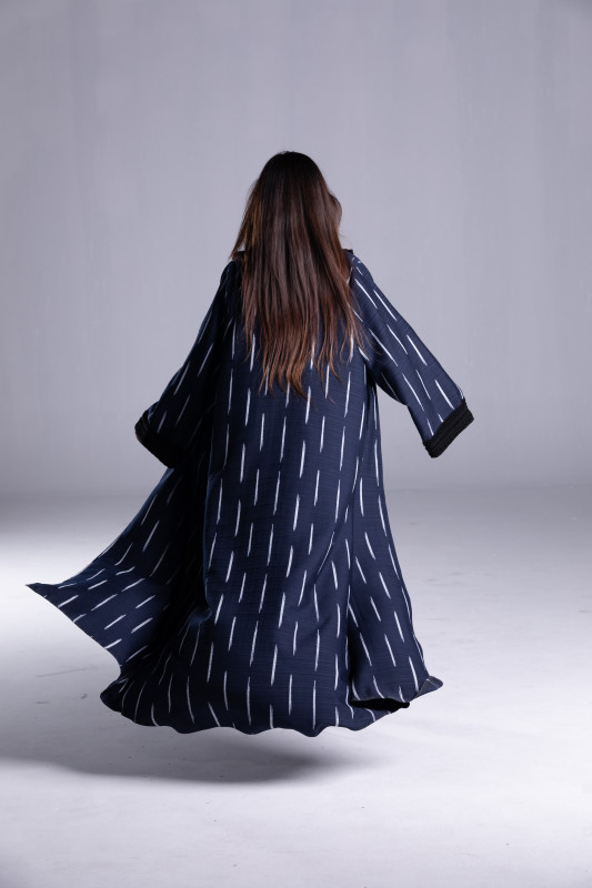 Self Printed Fabric Coat Model Abaya is always a special Abaya. AB1014