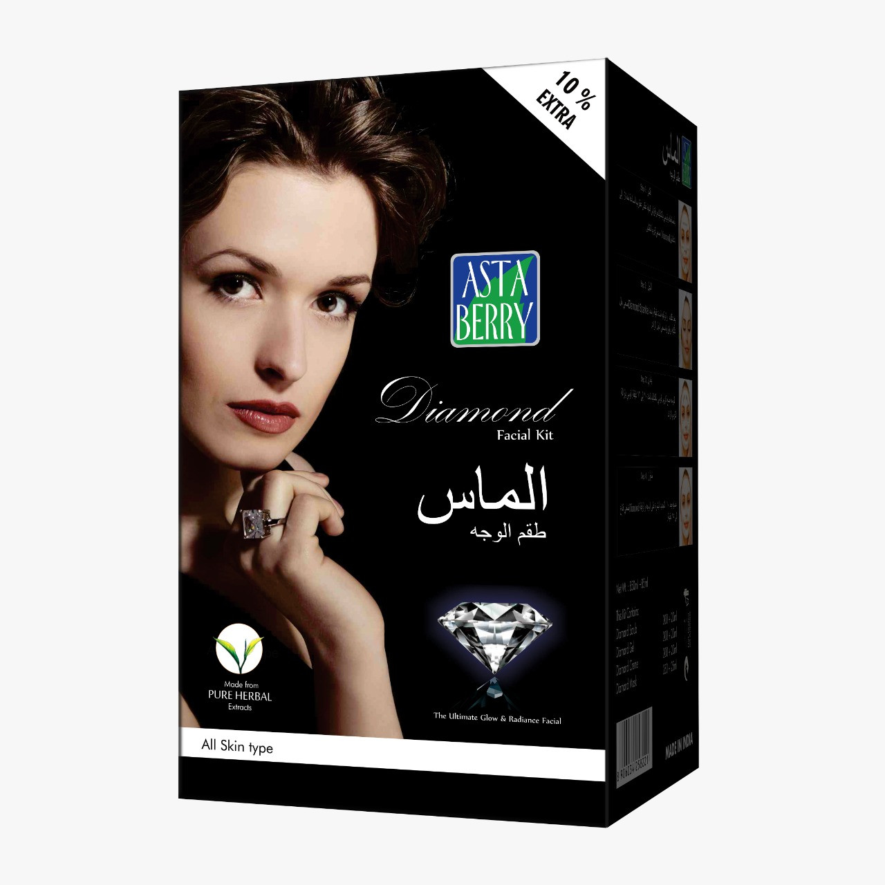 Asta Berry Diamond Facial Kit Pure Herbal for All Skin Types
