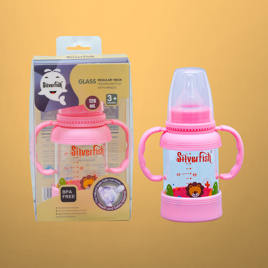 Concord Silverfish baby feeding bottle - Glass 120 ml